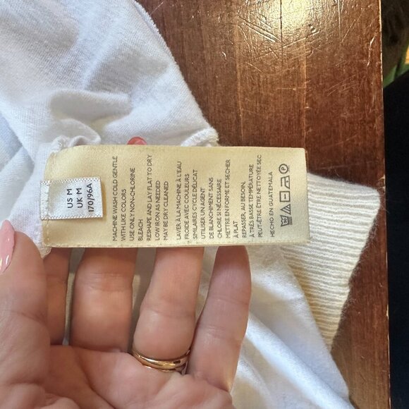 ANTHROPOLOGIE Twist Back White Tank Top Athletic Size Medium - Picture 2 of 9